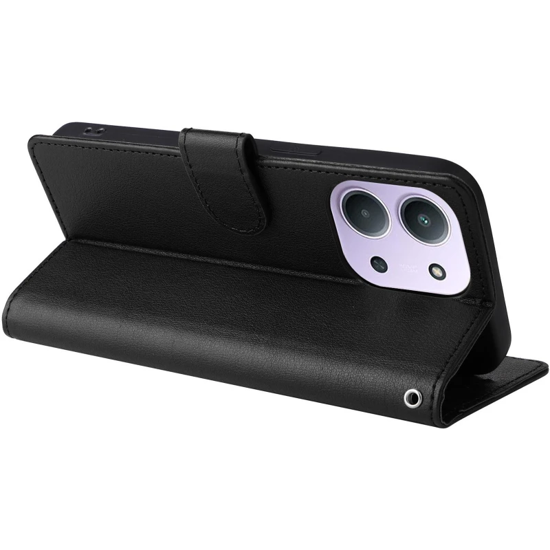 Шкіряний чохол-книжка Essential Case для Xiaomi Redmi 15C (EU) – Black. Фото 6 з 7