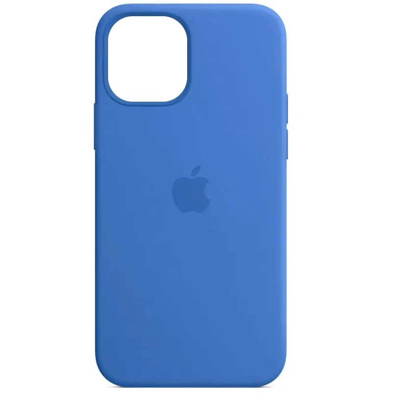 Чехол Silicone Case с закрытым низом для Apple iPhone 14 (6.1") – Синий / Capri Blue. Фото 1 из 3
