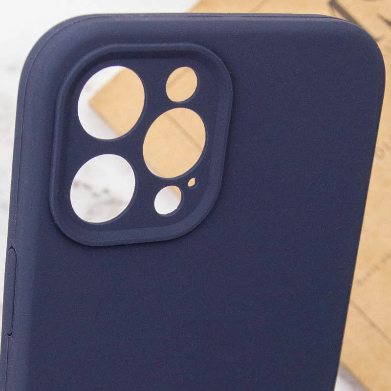 Чохол Silk Full Camera Protective (AA) NO LOGO для Apple iPhone 12 Pro (6.1") – Темно-синій / Midnight blue. Фото 6 з 6