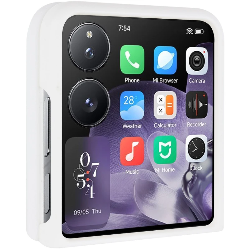 Чохол Foldables Silicone Cover Lakshmi (AAA) для Xiaomi Mix Flip – Білий / White. Фото 3 з 8