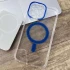 TPU чохол з кольоровою окантовкою камери з MagSafe на Apple iPhone 13 Pro (6.1") – Синій. Фото 2 з 3