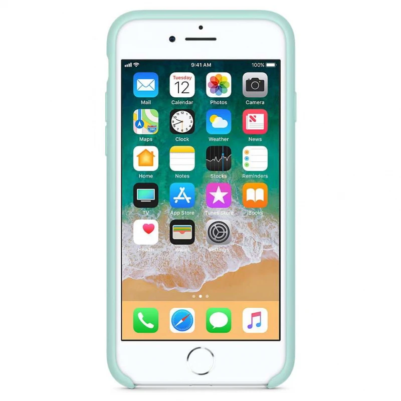 Чехол Silicone Case без лого для Apple iPhone 11 Pro (5.8") – Голубой / Marine Green. Фото 2 из 3
