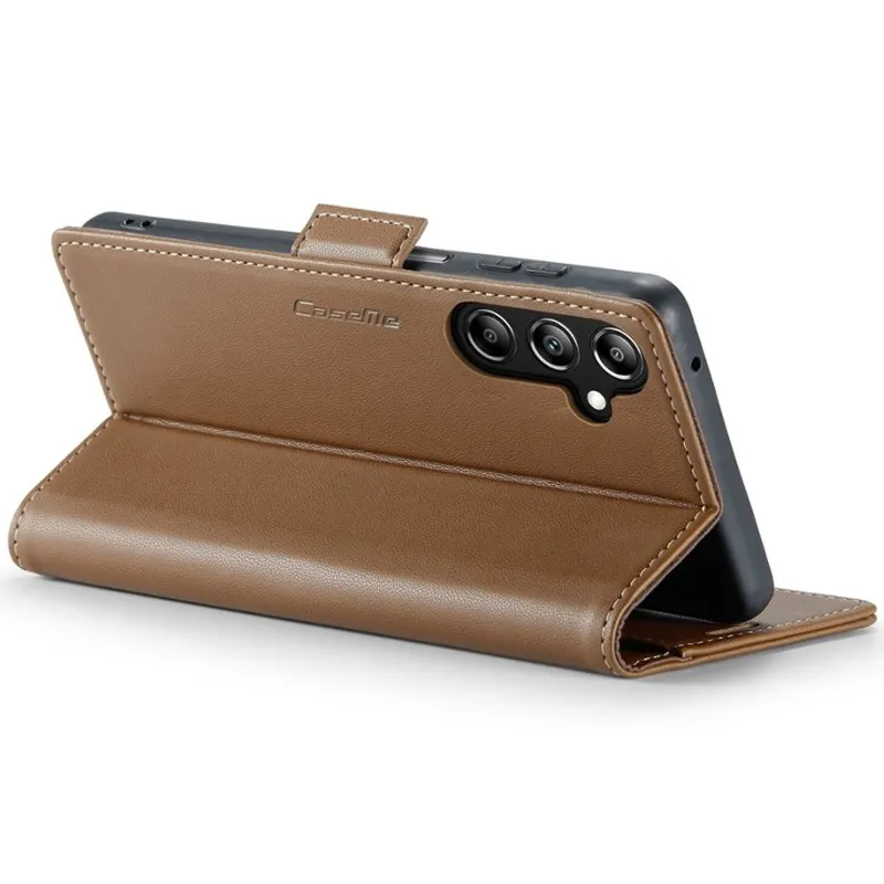 Шкіряний чохол-книжка CaseMe Nappa leather для Samsung Galaxy A27 – Brown. Фото 6 з 6
