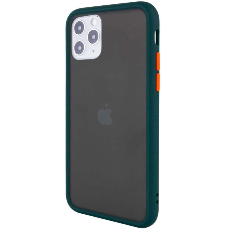 

Матовый чехол LikGus Maxshield для Apple iPhone 11 Pro (5.8") (Сине-Зеленый / Marine Blue), Синьо-зелений / marine blue