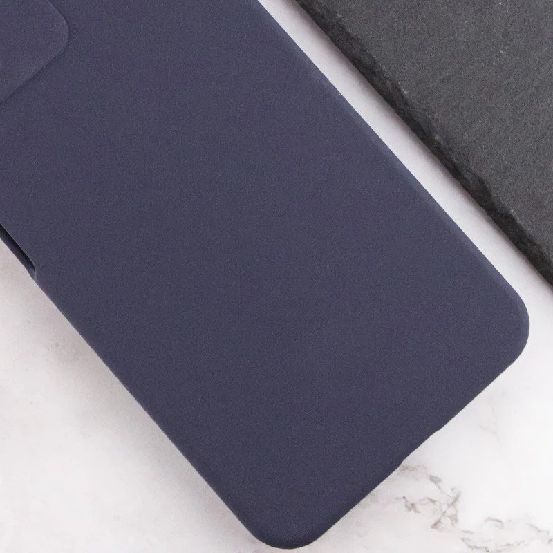 Чохол Silicone Case Lakshmi Premium з закритою камерою на Xiaomi Poco M6 4G – Темно-синій / Midnight blue. Фото 3 з 3