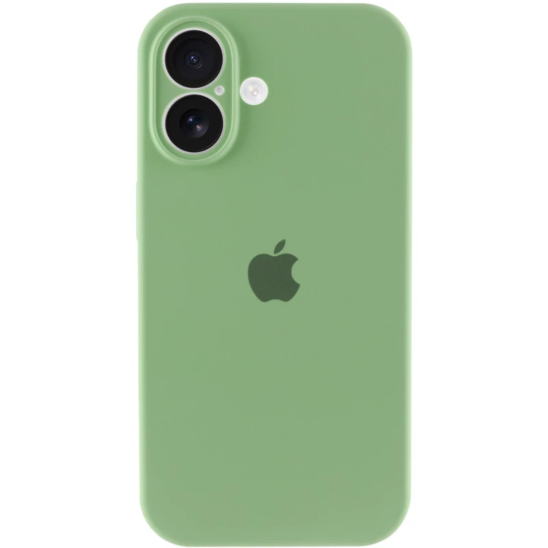 Чохол Silicone Case з захистом камери на Apple iPhone 16 Plus – М'ятний / Mint. Фото 6 з 8