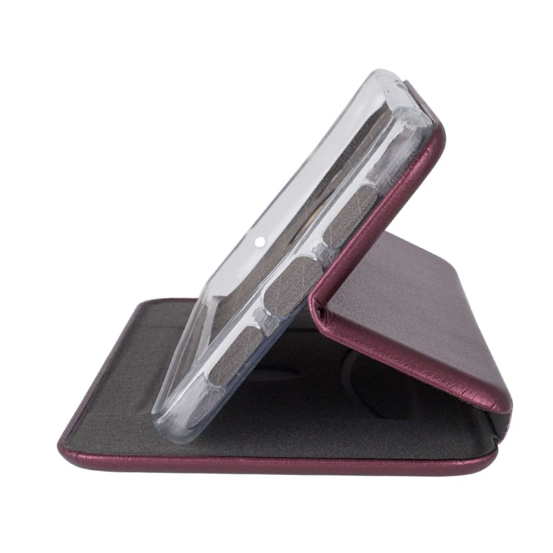 Чохол-книжка класичний на Xiaomi Mi 8 Lite / Mi 8 Youth (Mi 8X) – Бордовий. Фото 5 з 6