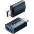 Переходник Baseus Ingenuity Series Mini Type-C to USB 3.1 (ZJJQ000001) – Blue. Фото 2 из 4