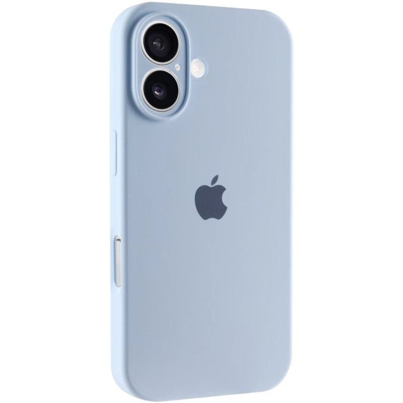 Чохол Silicone Case з захистом камери на Apple iPhone 16 Plus – Блакитний / Sweet Blue. Фото 1 з 8