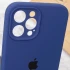 Чехол Silicone Case с защитой камеры для Apple iPhone 12 Pro Max (6.7") – Синий / Deep navy. Фото 7 из 7