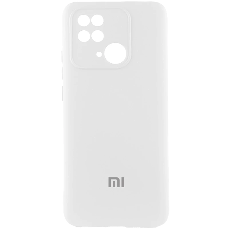 Чохол Silicone Case Lakshmi Premium L з закритою камерою на Xiaomi Redmi 10C – Білий / White. Фото 1 з 1