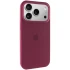 Чехол Silicone Case с закрытым низом для Apple iPhone 17 Pro (6.3") – Бордовый / Maroon. Фото 2 из 7