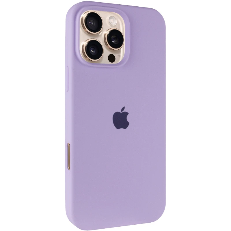 Чохол Silicone Case з закритим низом на Apple iPhone 16 Pro – Бузковий / Lilac. Фото 1 з 7