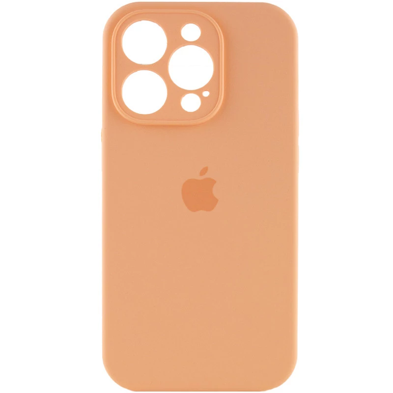 Чехол Silicone Case с защитой камеры для Apple iPhone 14 Pro Max (6.7") – Оранжевый / Cantaloupe. Фото 2 из 8