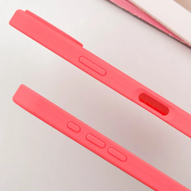 Чохол Silicone Case з закритим низом на Apple iPhone 16 – Кавуновий / Watermelon red. Фото 4 з 7