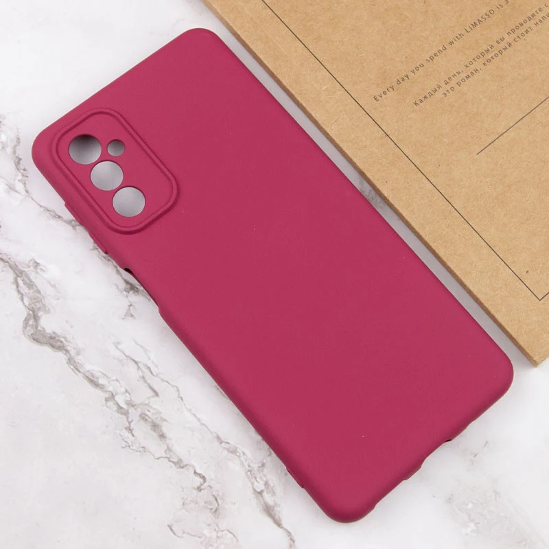 Чохол Silicone Case Lakshmi з закритою камерою на Samsung Galaxy M34 5G – Бордовий / Marsala. Фото 5 з 6