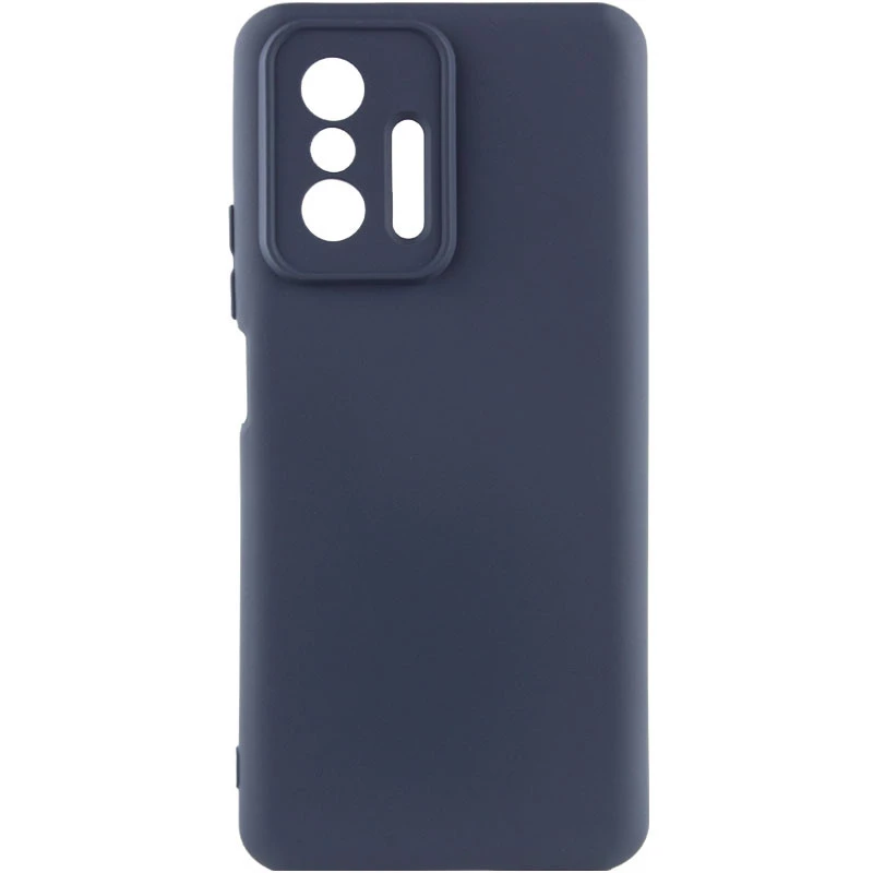 Чехол Silicone Case Lakshmi Plus с закрытой камерой для Xiaomi 11T / 11T Pro – Синий / Midnight Blue. Фото 1 из 4