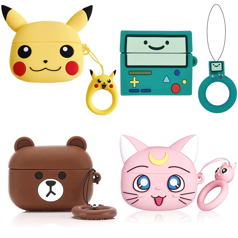 Силиконовый футляр Cartoons&Heroes для наушников AirPods Pro + кольцо фото 1 из 1