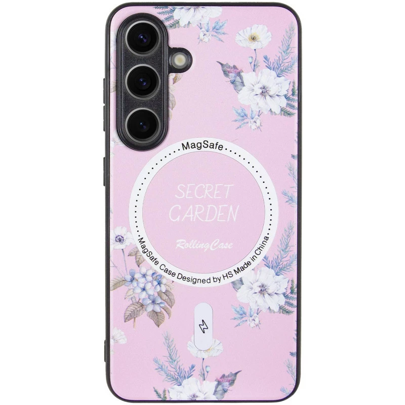 TPU+PC чехол Secret Garden with MagFit для Samsung Galaxy S23 FE – Pink. Фото 7 из 20