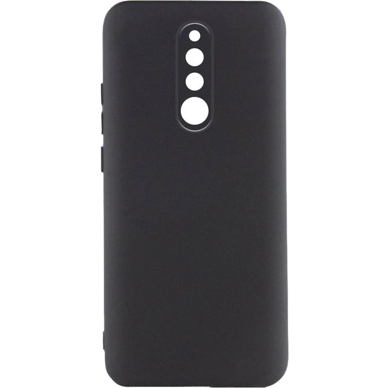 Кольоровий силіконовий чохол GETMAN із закритою камерою для Xiaomi Redmi 8 – Чорний / Black. Фото 2 з 3