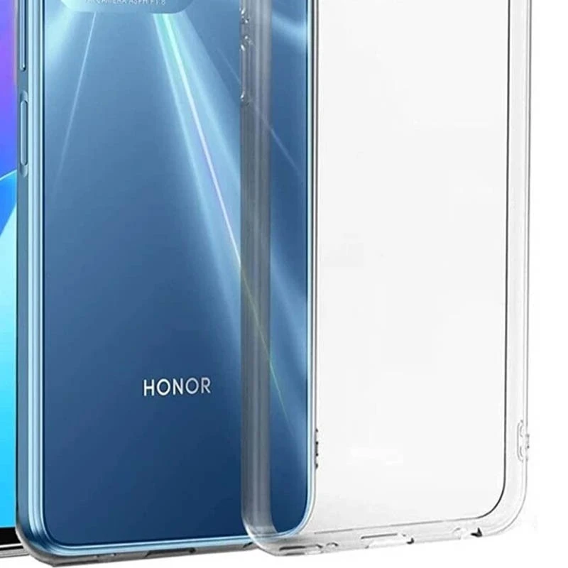 Ультратонкий силіконовий чохол 1,5 мм на Huawei Honor X6a – Безбарвний (прозорий). Фото 6 з 6