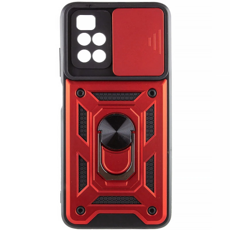 Удароміцний чохол Ummi Camshield Serge Ring (in box) для Xiaomi Redmi 10 – Червоний / Red. Фото 1 з 3