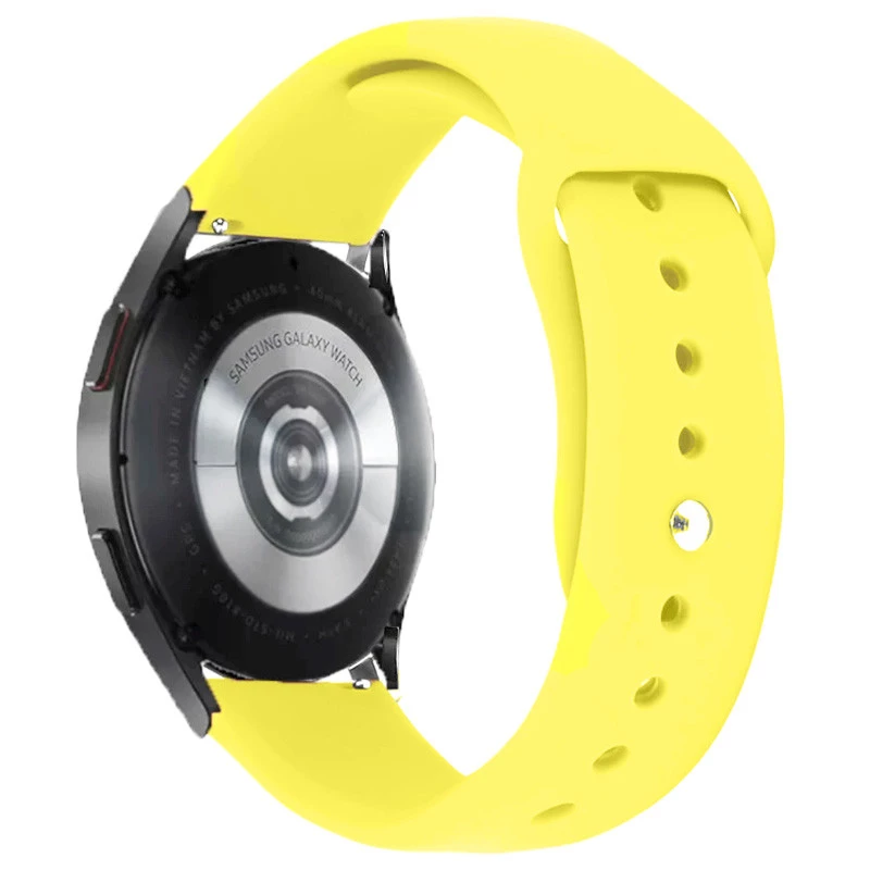 

Силіконовий ремінець Sport для Smart Watch 20mm (Жовтий / Bright Yellow)