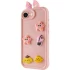Силиконовый чехол Funny Toys with Ears для Apple iPhone 17e (6.1") – Light Pink. Фото 1 из 6