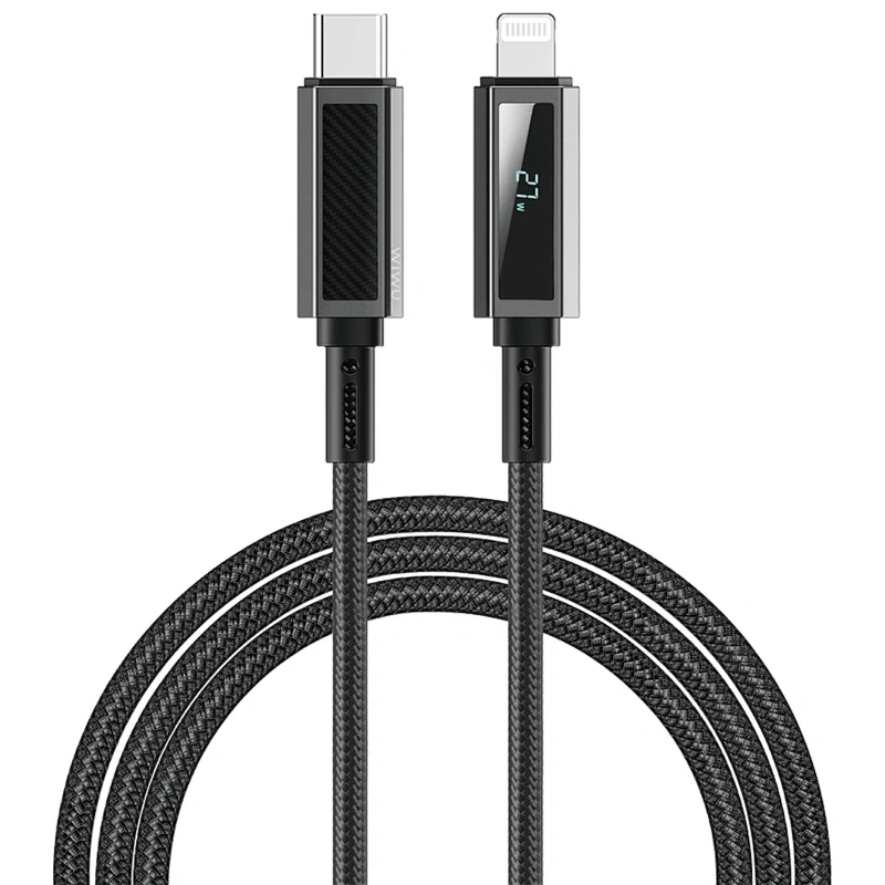 Дата кабель WIWU C080 Warriors Type-C to Lightning 27W (1m) – Black. Фото 3 з 6