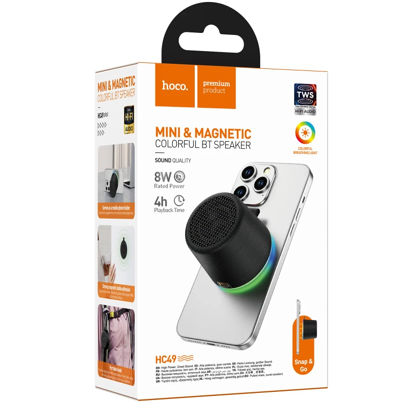 Bluetooth Колонка Hoco HC49 Shine – Black. Фото 3 з 4