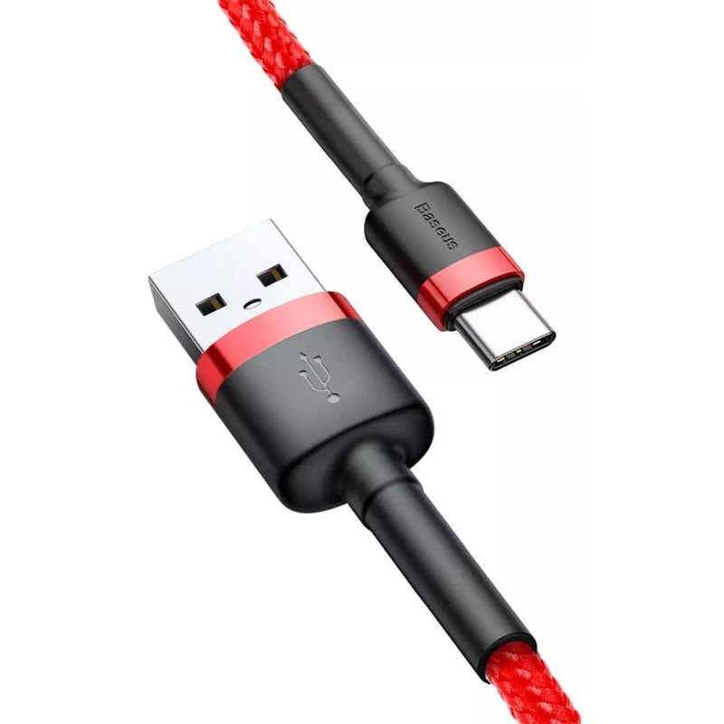 Дата кабель Baseus Cafule Type-C Cable 2A (2m) – Красный. Фото 4 из 6