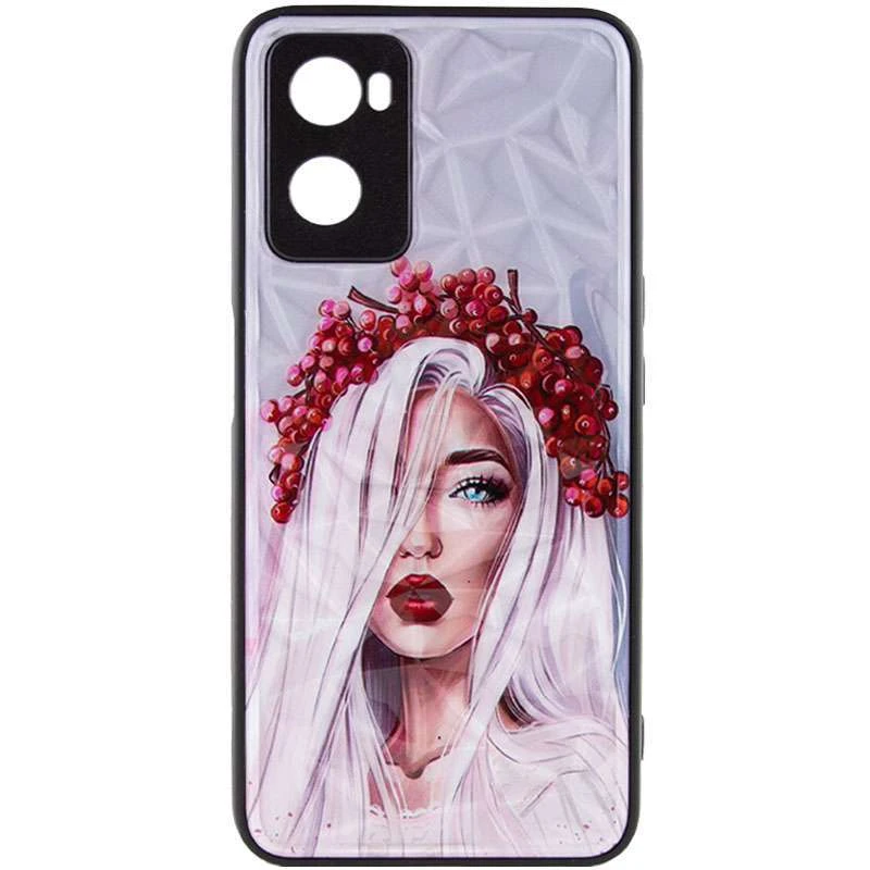 Стеклянный чехол Prisma Ladies на Oppo A57s – Ukrainian Girl. Фото 3 из 5