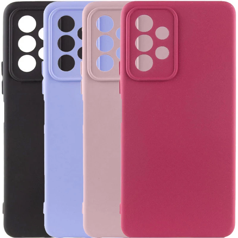 Цветной силиконовый чехол GETMAN с закрытой камерой на Samsung Galaxy A13 4G фото 2 из 2