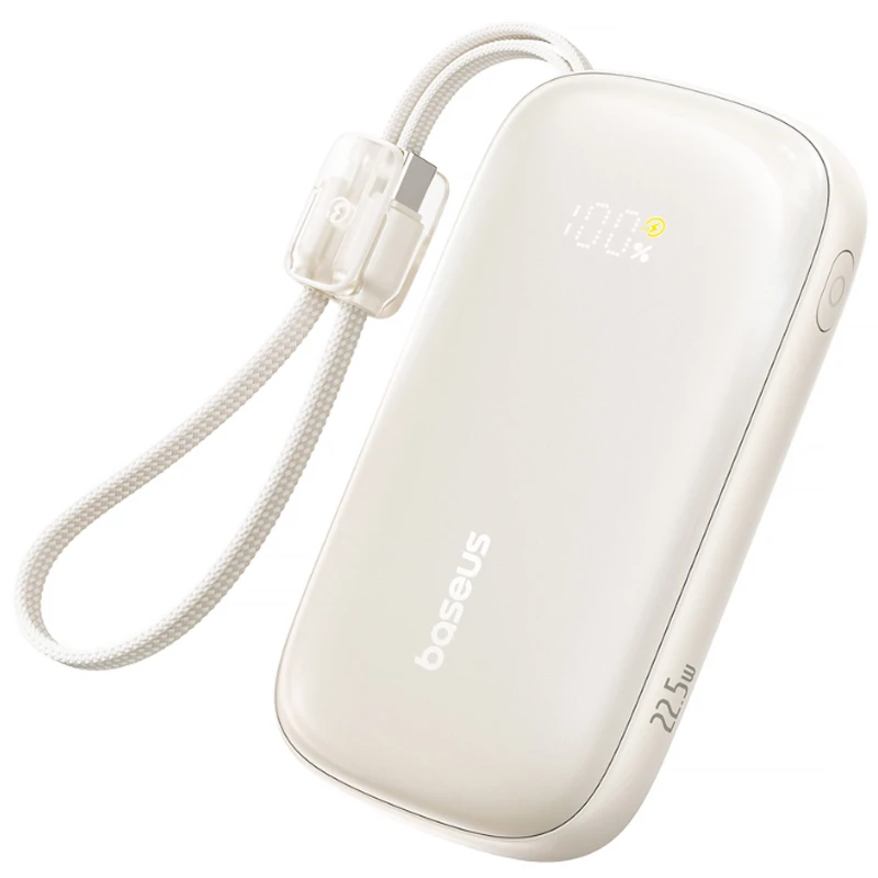 Портативний ЗП Power Bank Baseus EnerFill FC21 Qpow 3 Ultra 22.5W 10000 mAh (E0027L01) – White. Фото 1 з 3