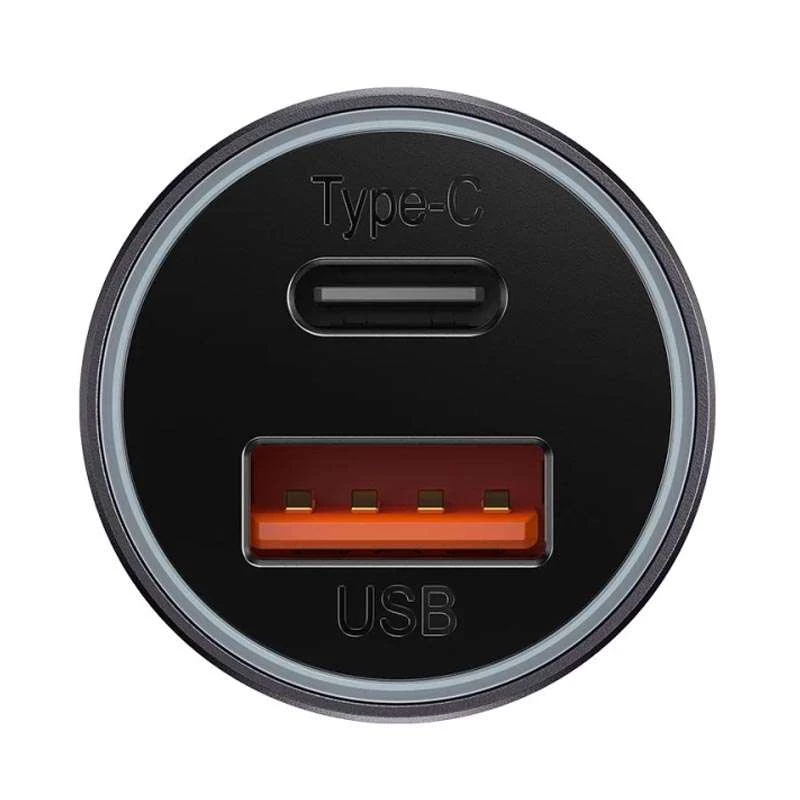 АЗУ Baseus Golden Contactor Max Dual USB+Type-C 60W – Темно-серый. Фото 4 АЗУ Baseus Golden Contactor Max Dual USB+Type-C 60W – Темно-серый. Фото 4 из 5