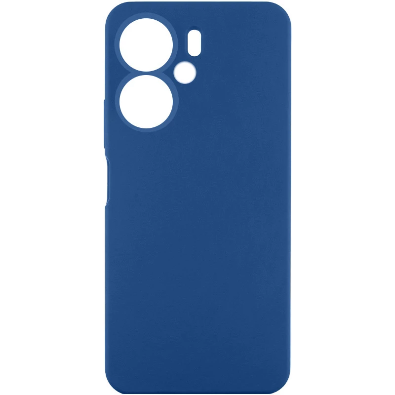 Чохол Silicone Case Lakshmi Premium з закритою камерою на Xiaomi Redmi 13C – Синій / Denim Blue. Фото 1 з 1
