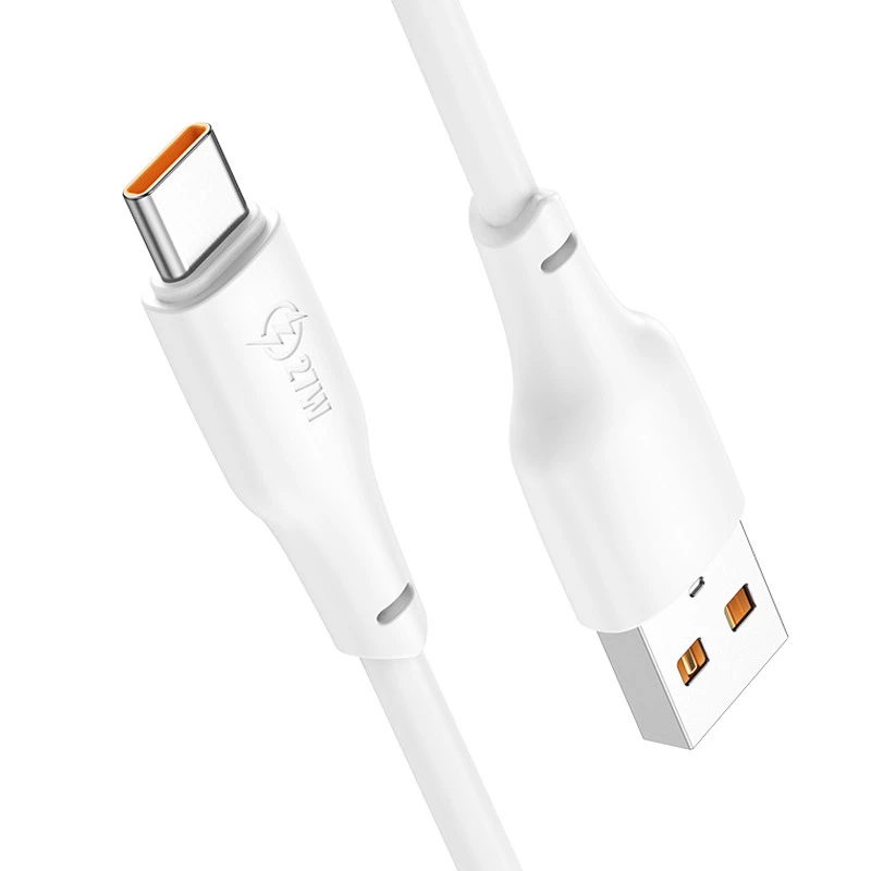Дата кабель Hoco X93 Force USB to Type-C 27W (1m) – White. Фото 5 з 8