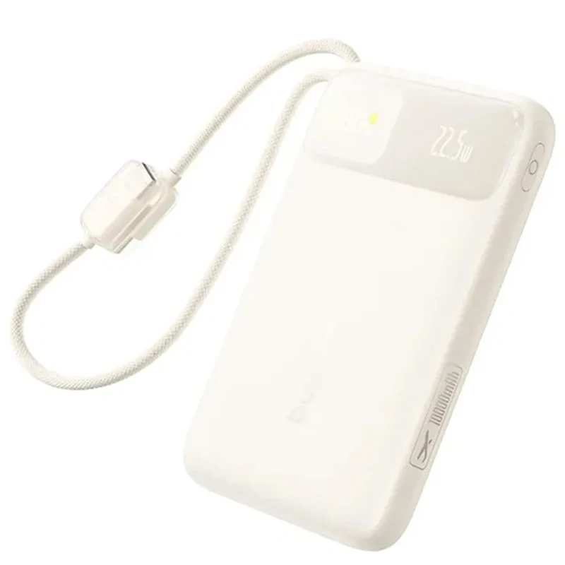 Портативное ЗУ Power Bank Baseus EnerFill FC11 PD22.5W with cable 10000 mAh (E0027R) – Biege. Фото 1 из 2