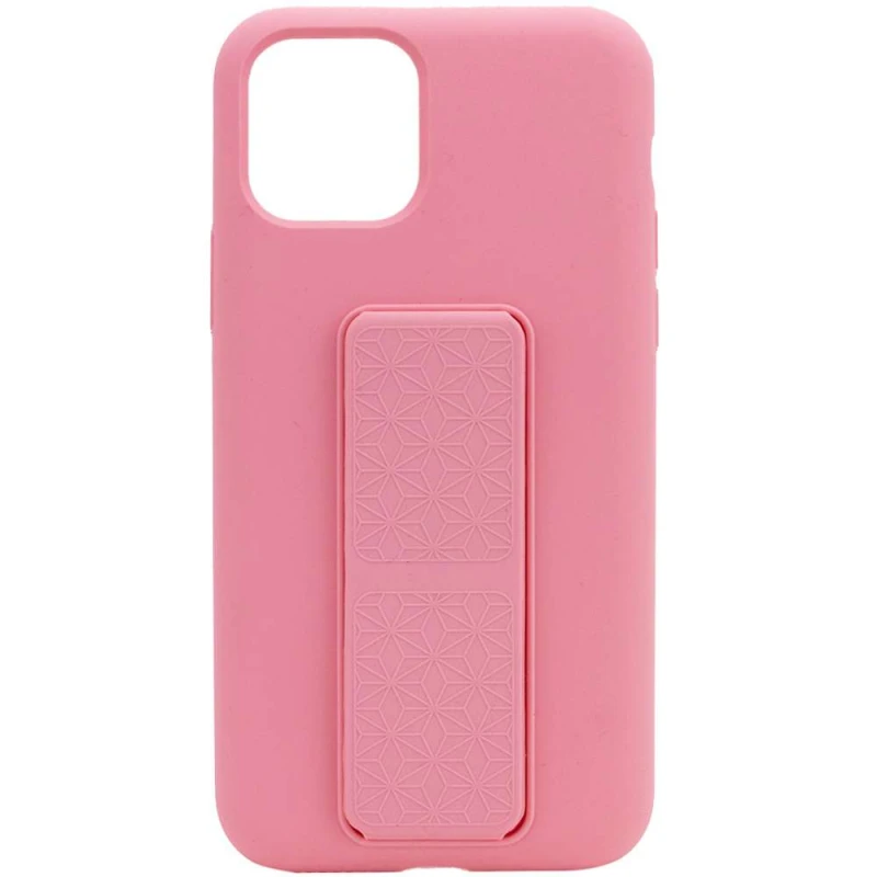 

Чехол Silicone Case с держателем для Apple iPhone 11 Pro Max (6.5") (Розовый / Pink), Рожевий / pink