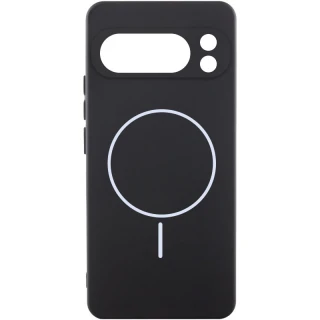 Чохол Silicone Cover Lakshmi Full Camera (AA) with Magnetic Fit для Google Pixel 9 Pro XL — Чорний / Black
