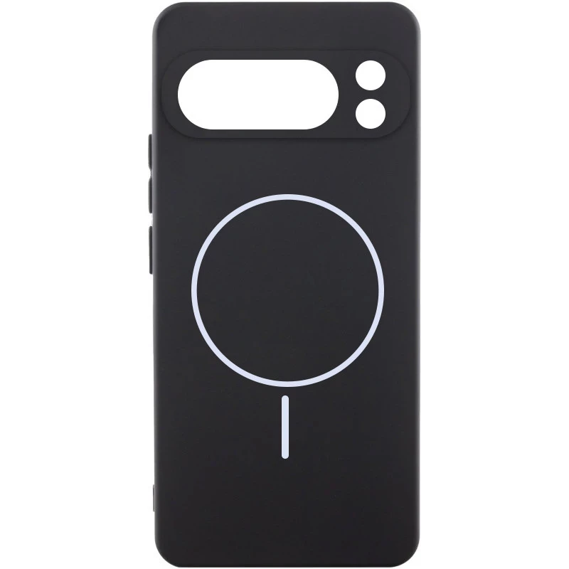 Силіконовий чохол Lakshmi MagFit з захистом камери для Google Pixel 9 Pro XL – Чорний / Black. Фото 1 з 6