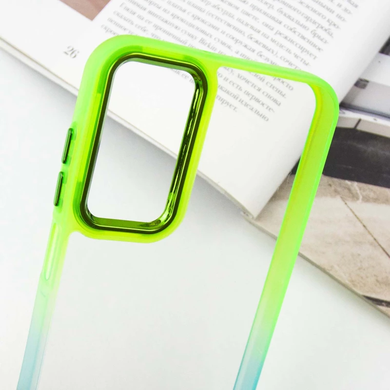 Силіконовий чохол фреш на Samsung Galaxy A24 4G – Бірюзовий / Лимонный. Фото 9 з 9