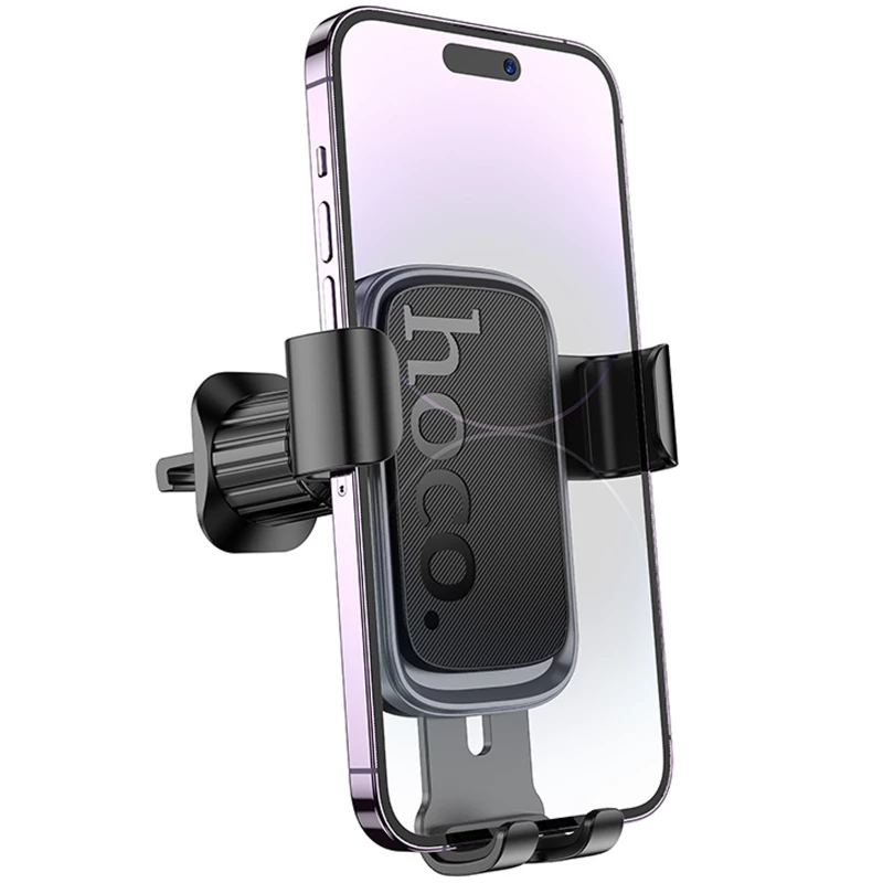 Автотримач Hoco H80 Vista gravity (air outlet) – Black / Metal gray. Фото 5 з 6