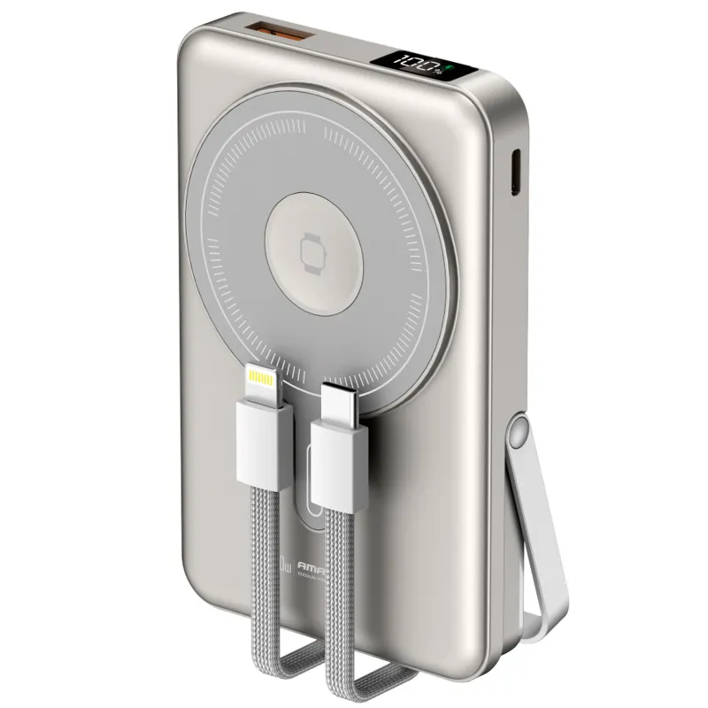 Портативний ЗП Power Bank Amaya W018C 20W з БЗП 10000 mAh – Gray. Фото 1 з 2