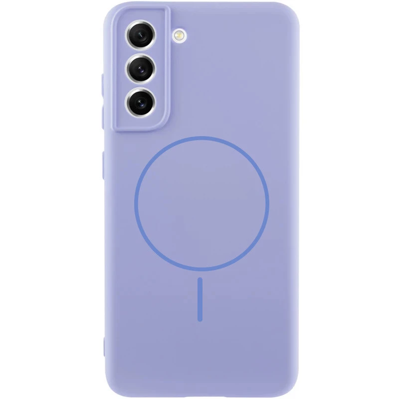 Силіконовий чохол Lakshmi MagFit з захистом камери для Samsung Galaxy S21 FE – Бузковий / Dasheen. Фото 1 з 4