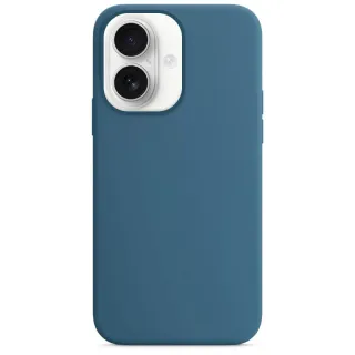 Чохол Silk Full Protective (AA) NO LOGO для Apple iPhone 16 — Синій / Blue Jay