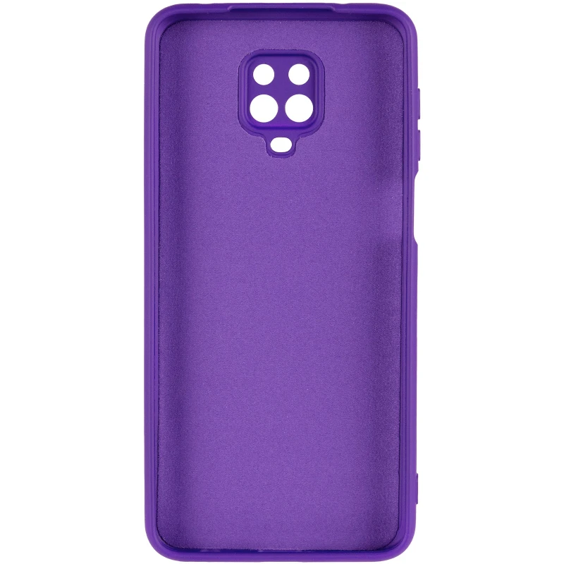 Цветной силиконовый чехол GETMAN с закрытой камерой на Xiaomi Redmi Note 9s / Note 9 Pro / Note 9 Pro Max – Фиолетовый / Ultra Violet. Фото 4 из 6
