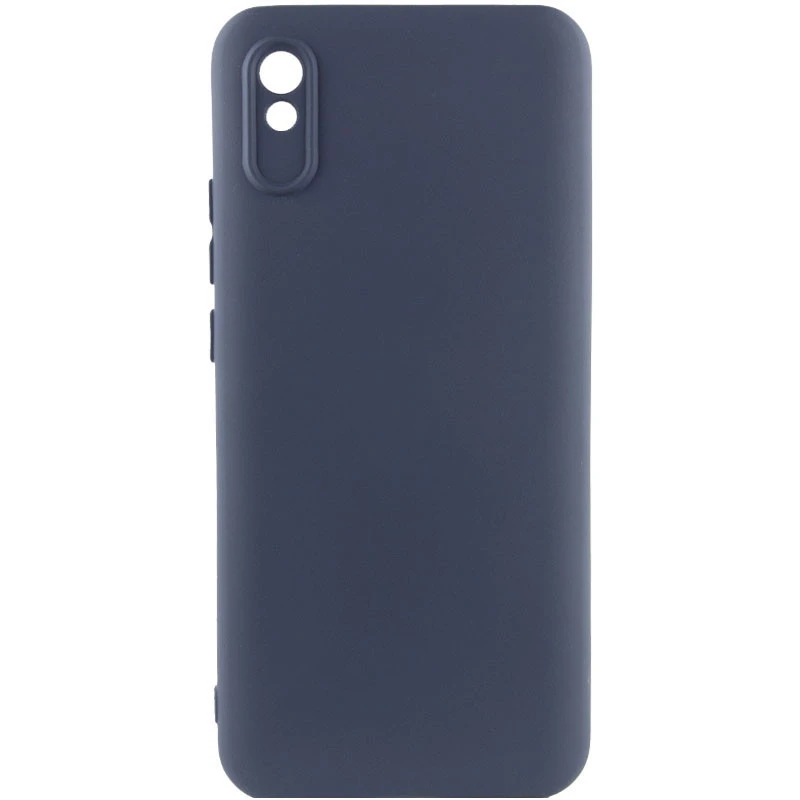 Чехол Silicone Case Lakshmi Premium з закритою камерою на Xiaomi Redmi 9A – Темно-синий / Midnight blue. Фото 1 из 3