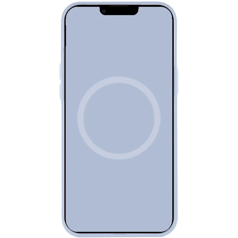 Чехол Silicone case (AAA) with Magsafe and Animation для Apple iPhone 12 Pro Max (6.7") – Голубой / Cloud Blue. Фото 4 из 7