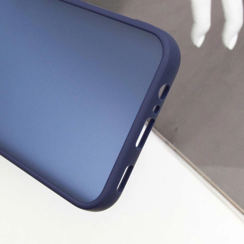 Чехол TPU+PC Lyon Frosted на Samsung Galaxy A18 – Синий / Navy Blue. Фото 6 из 6